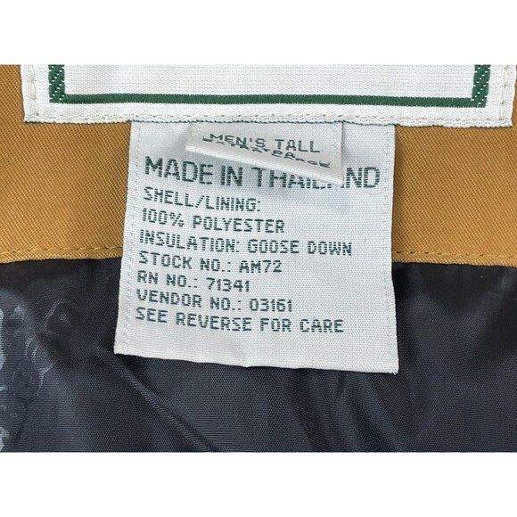 L.L.Bean Men Tall XL Vintage Chore Coat Removable Goose Down Liner Barn Workwear - Picture 10 of 16